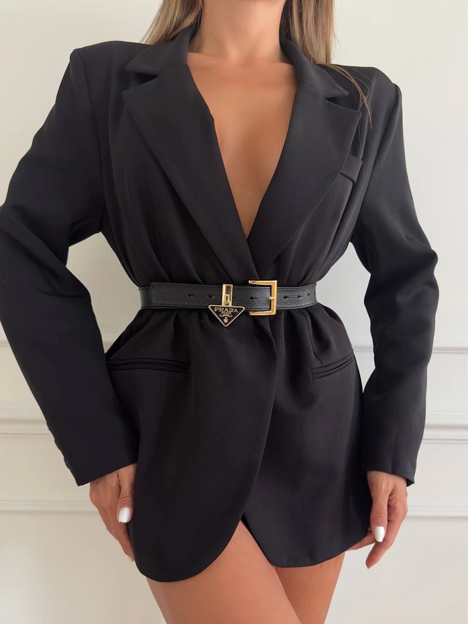 Prada Marka Model Tokalı Kadın Kemer