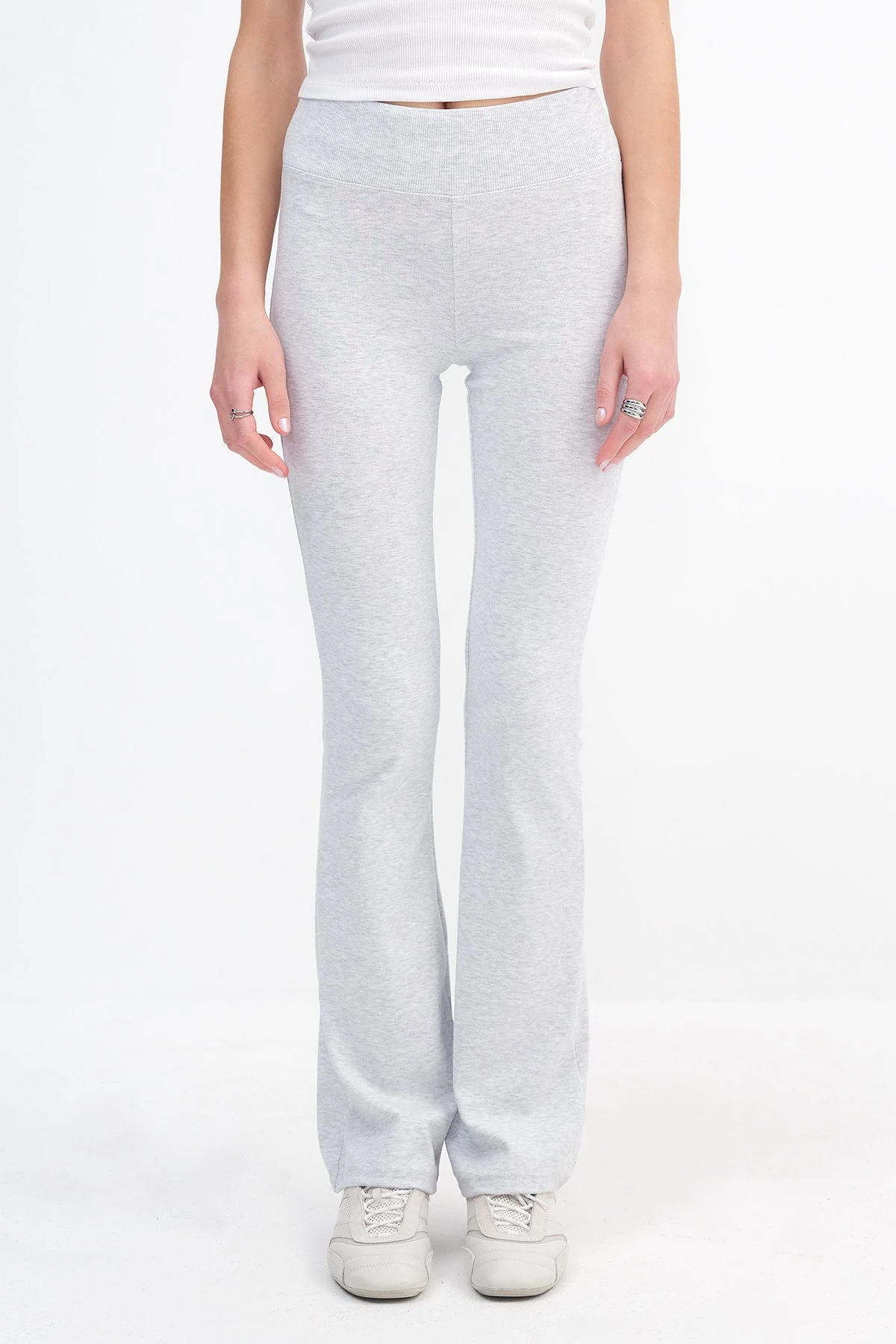 Geniş Bel Bantlı Modal Tayt 