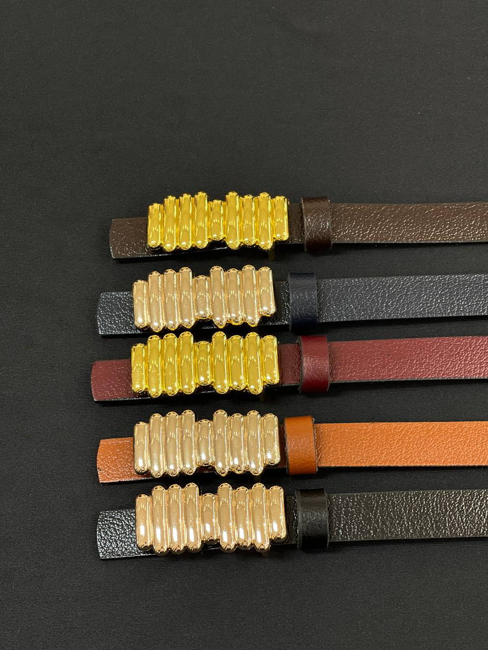 Gold Aksesuar Detaylı Kadın Kemer