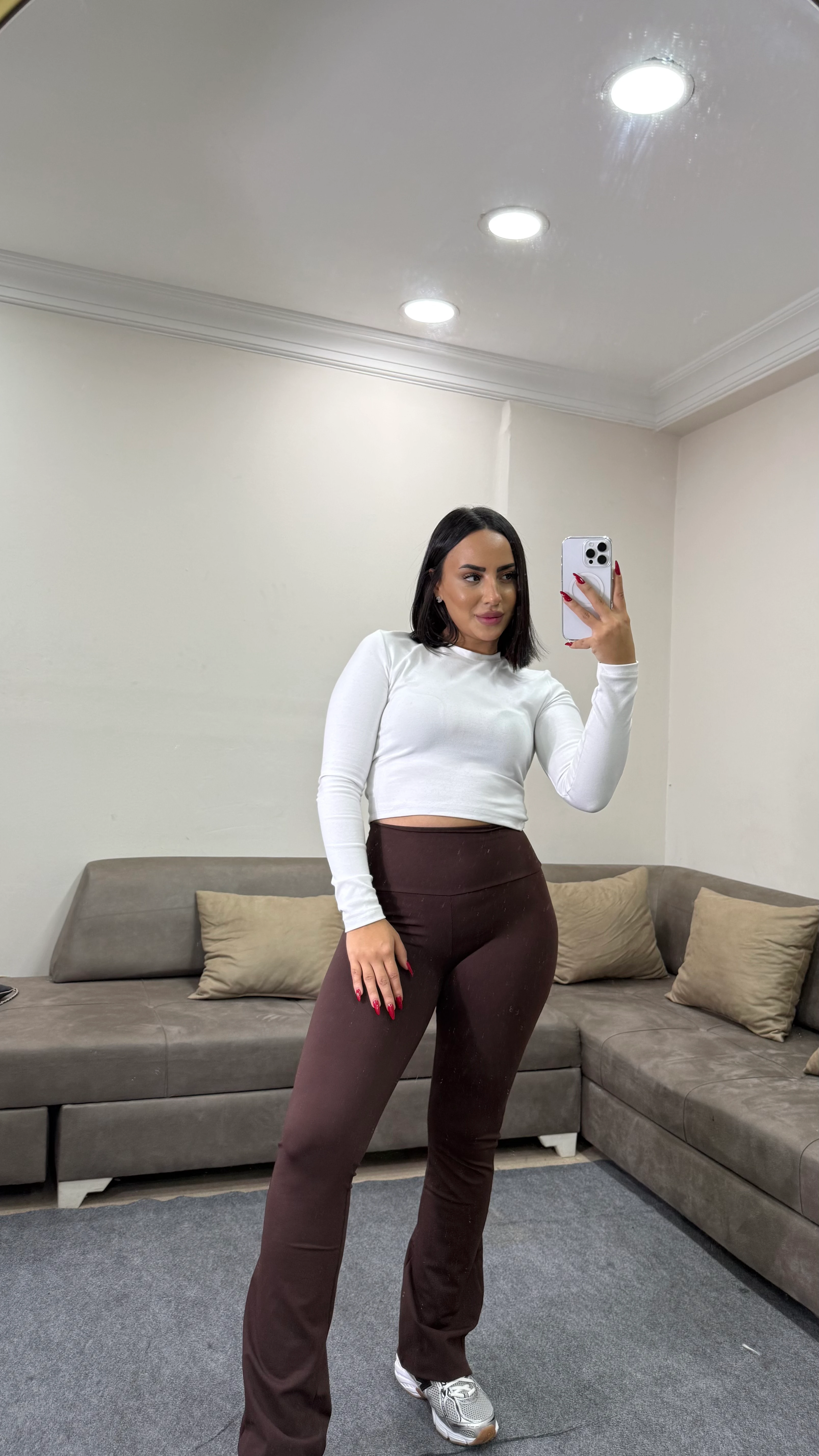 Kadın Oys Yeni Sezon Kumaş İspanyol Paça Tayt