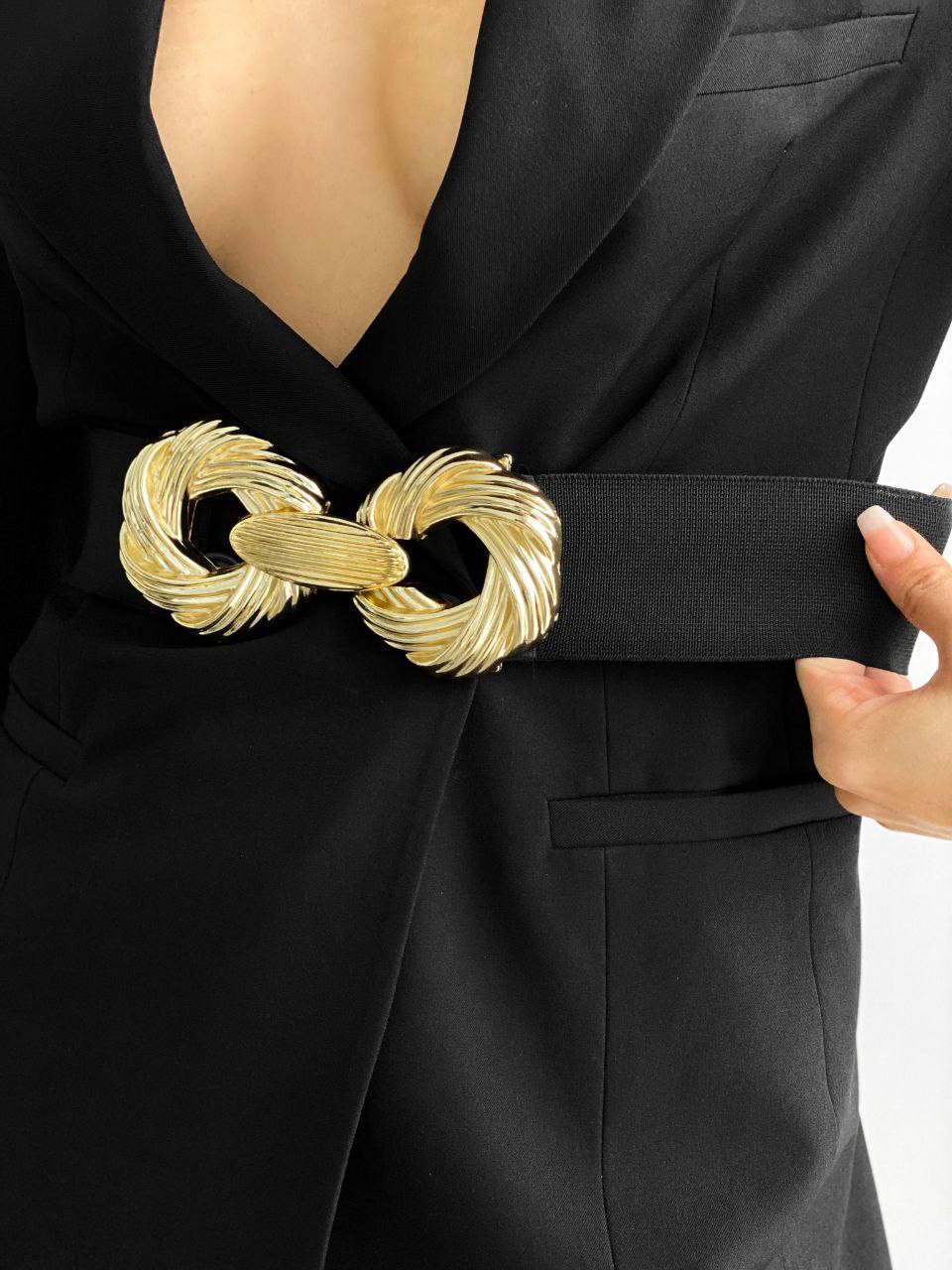 Toka Detaylı Lastikli Kadın Bel Kemeri