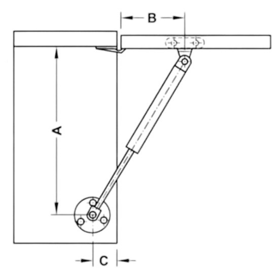 Gri Gazlı Piston 80N (Kısa)