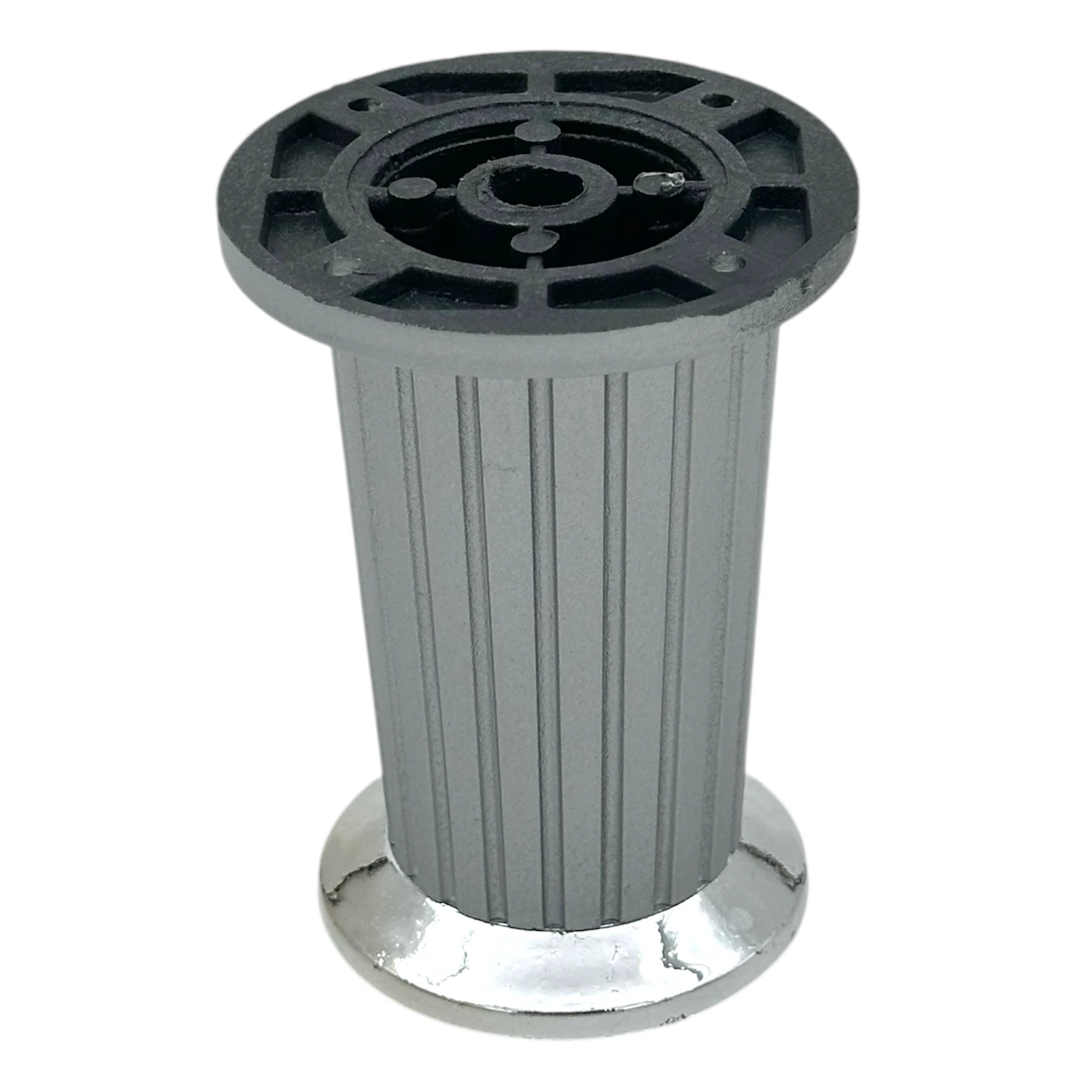 Eroğlu Plastik Çizgili Konik Ayak Krom Bingo 10cm