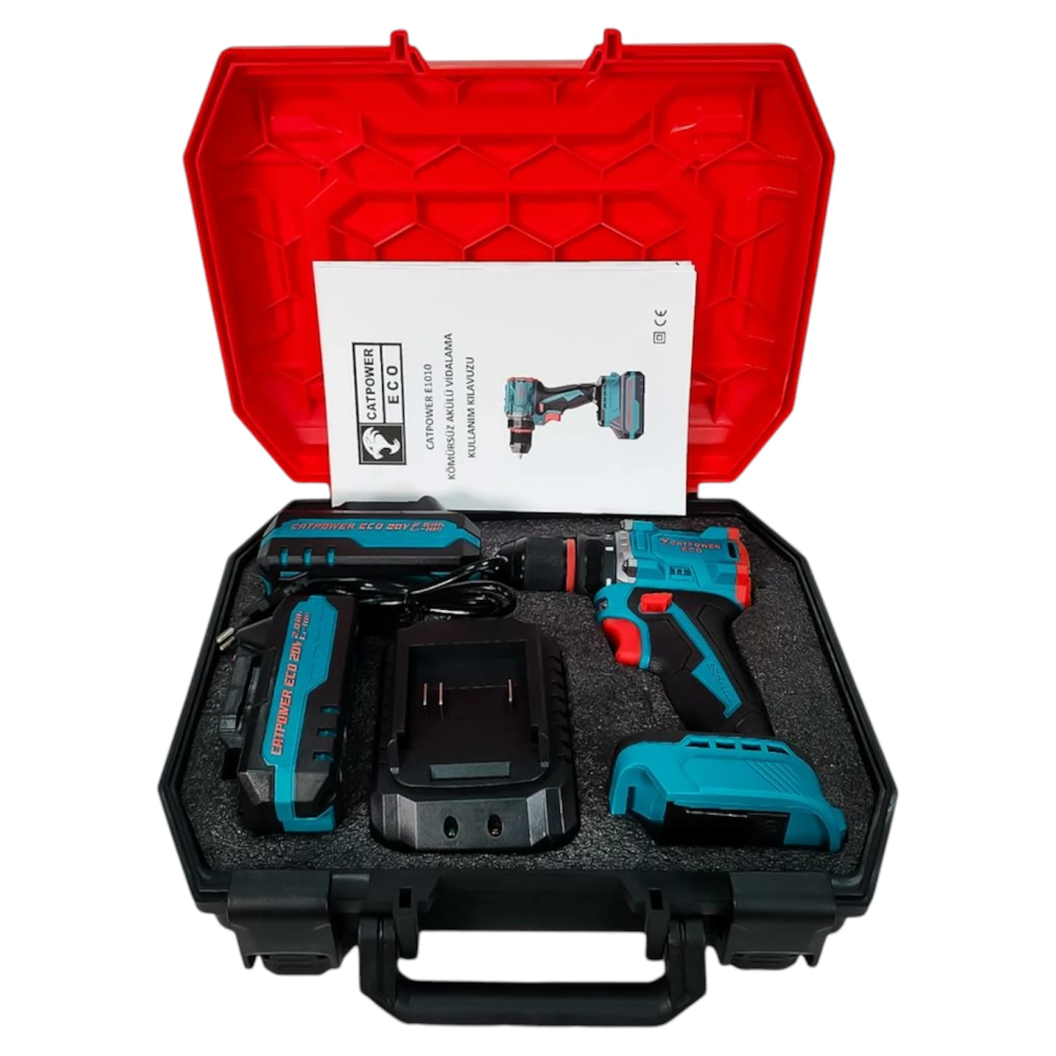 Catpower E1010 Kömürsüz Akülü Vidalama Li-İon 20V 2.0Ah 10mm