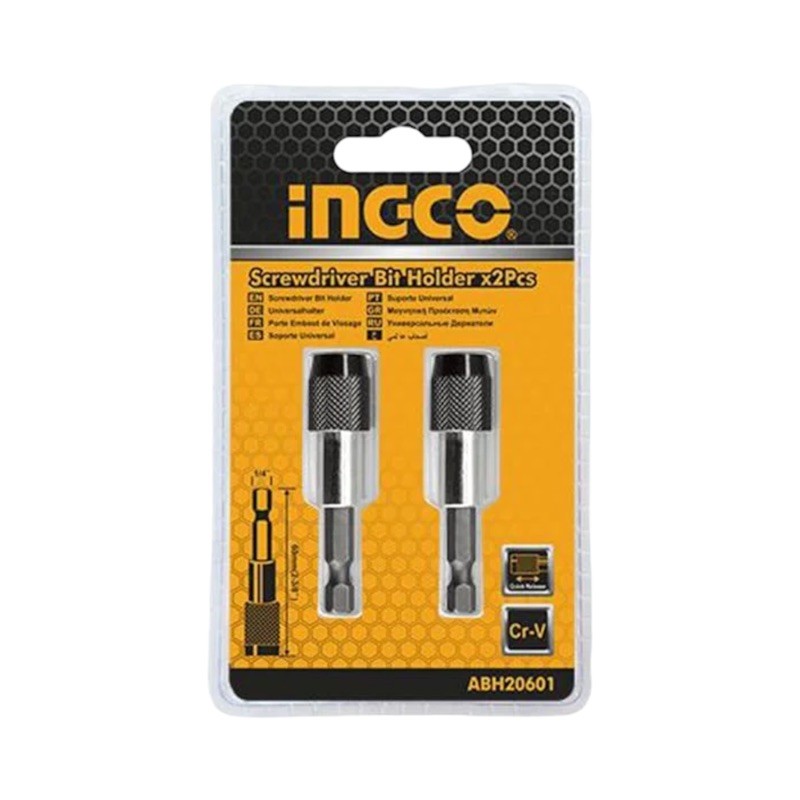 INGCO Bits Ucu Adaptörü Kilitli 2'li Takım 60mm ING-ABH20601