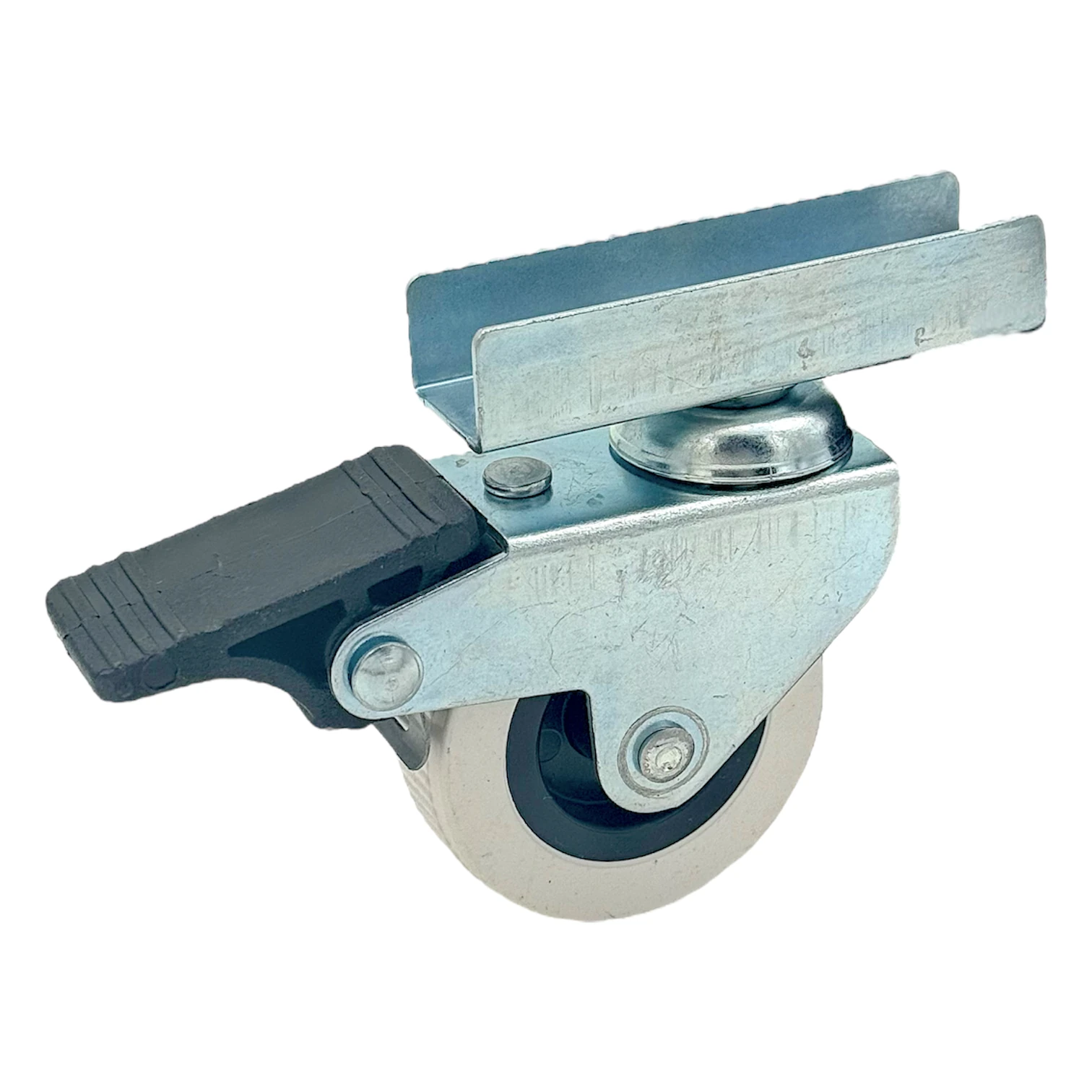 Ertek Gri Uzun U Tablalı Frenli Tekerlek 50*20 -1323-F