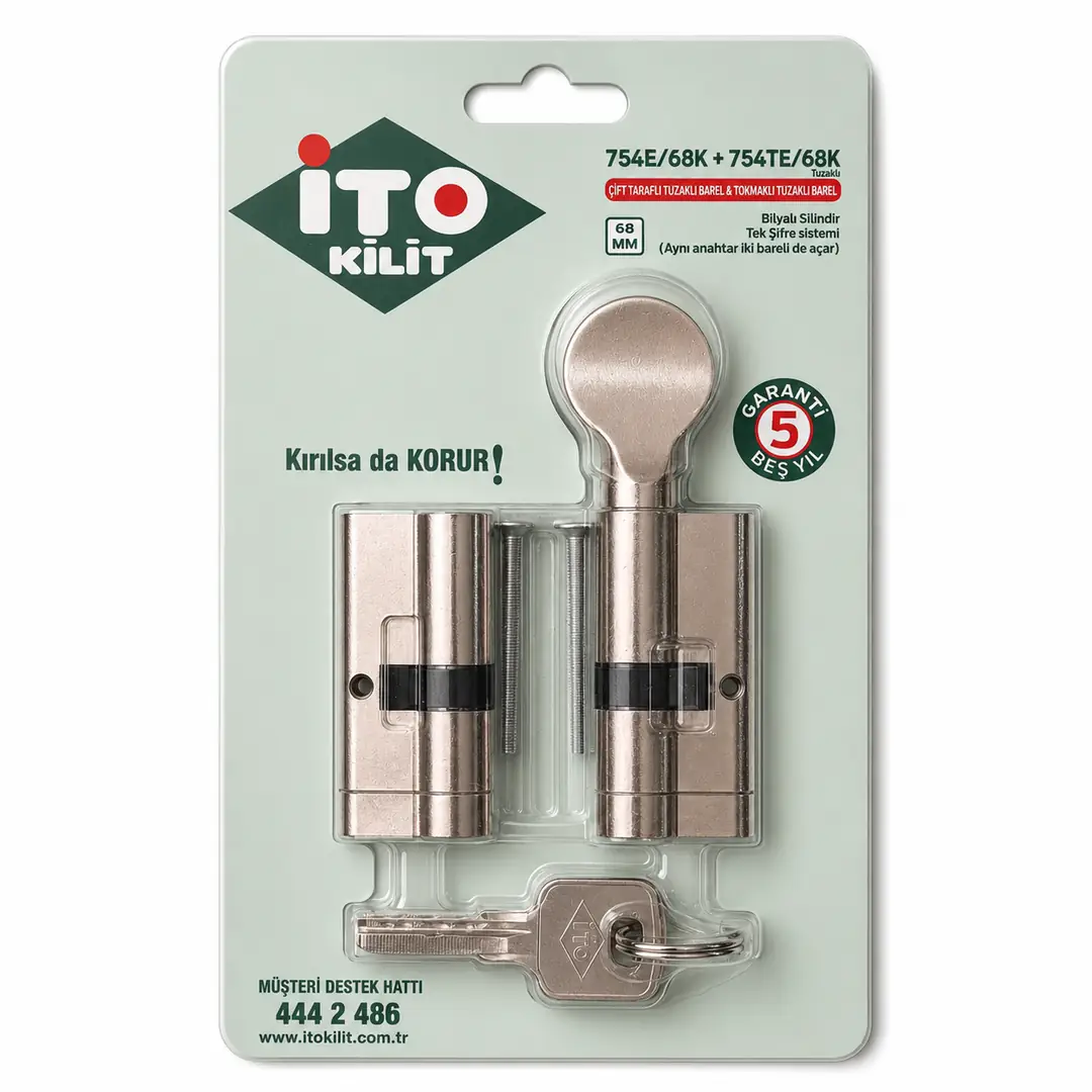 İTO Çift Taraflı Tuzaklı Barel & Tokmaklı Tuzaklı Barel 68mm 754E