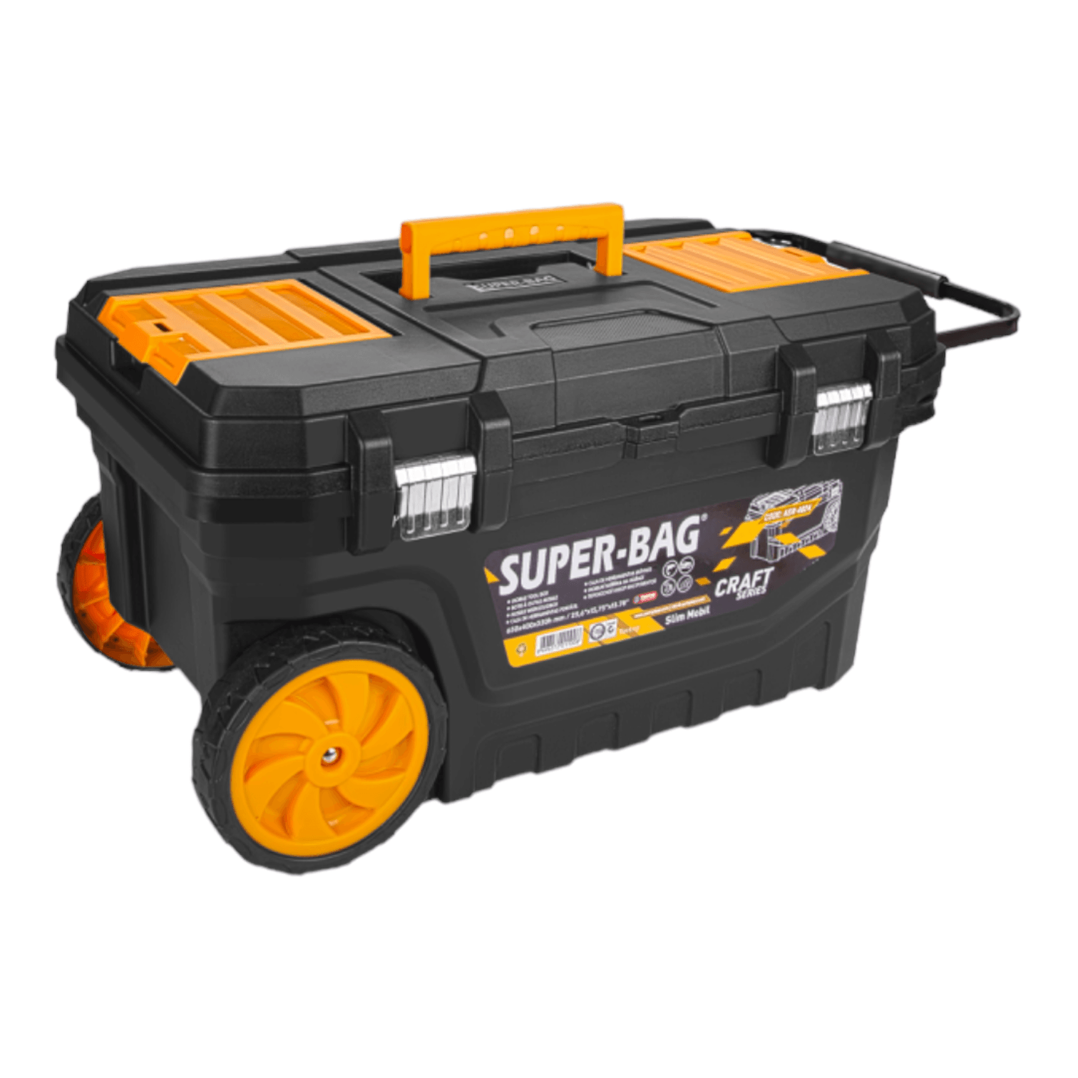 Super Bag Craft Tekerlekli Metal Takım Arabası Slim -ASR4024