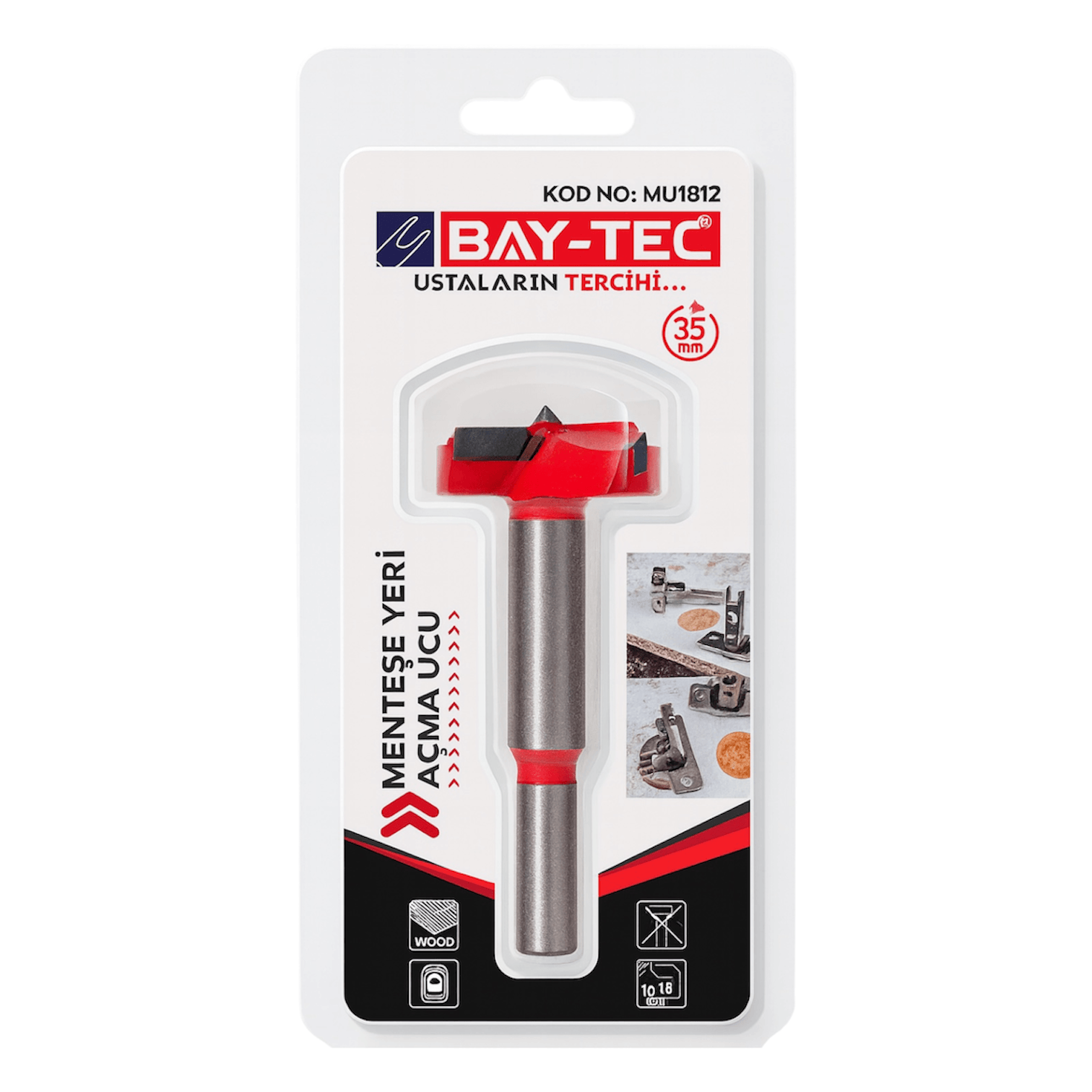 Bay-Tec Tas Menteşe Açma Ucu 35mm