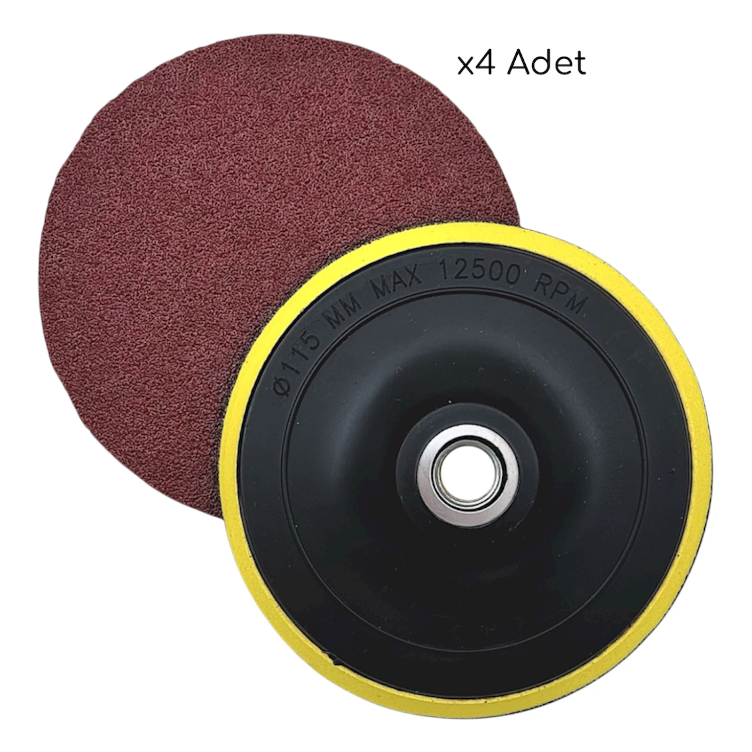 Tıtex Cırtlı Disk Zımpara Tabanı 4 Yedekli 115mm
