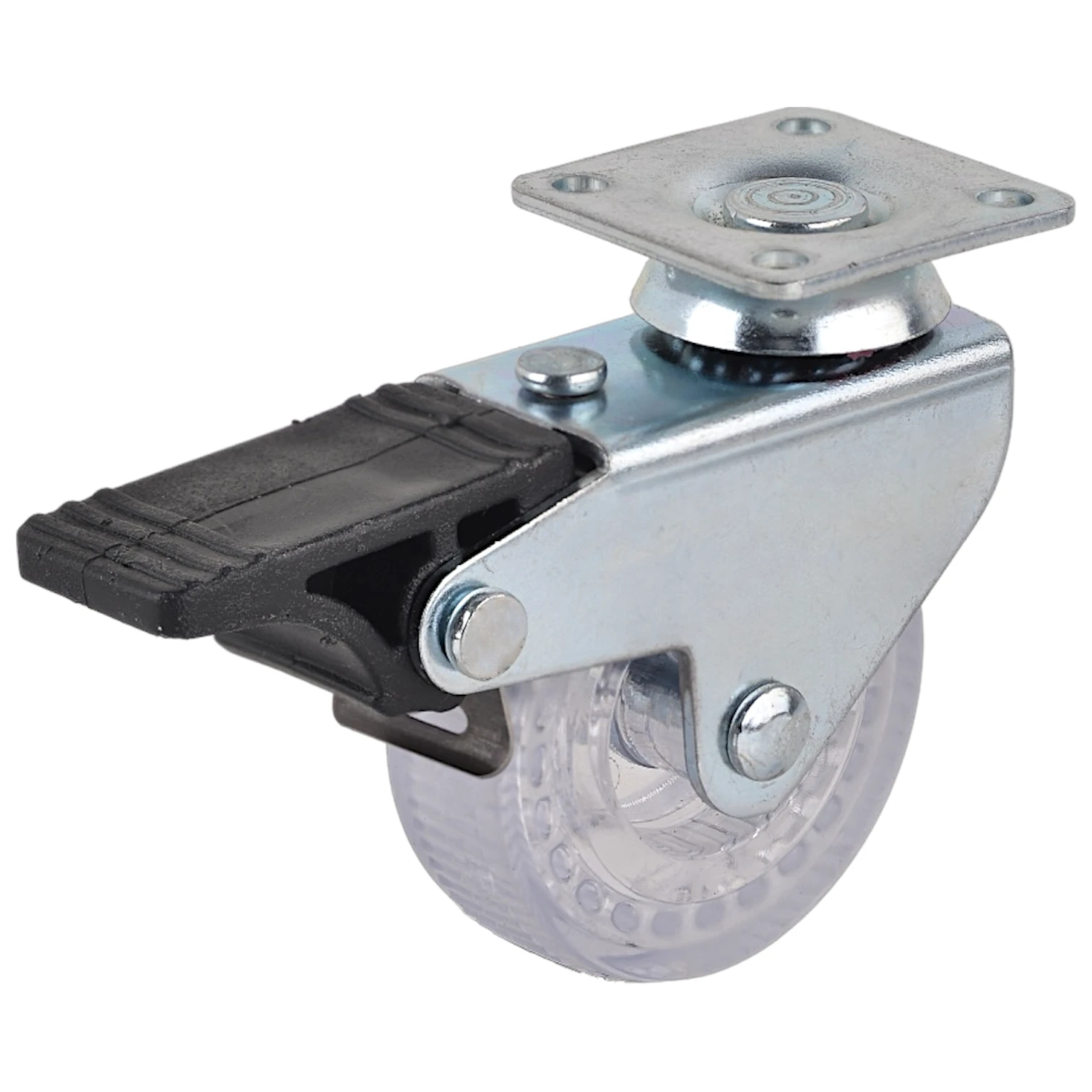 Ertek Şeffaf Frenli Tablalı Tekerlek 50*20 -3321-F