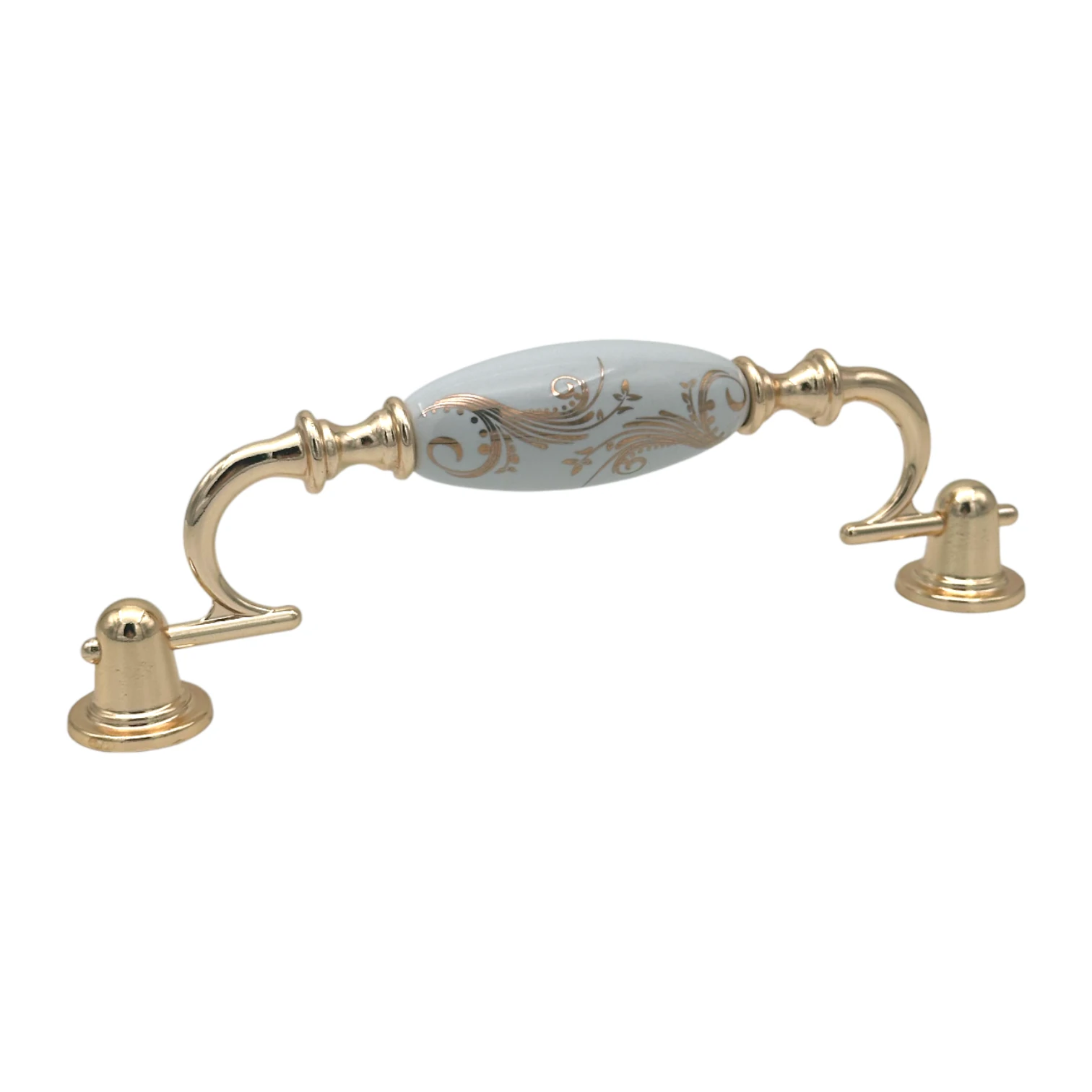 Tomurcuk Porselen Altın Anka Sarkaç Kulp 160mm