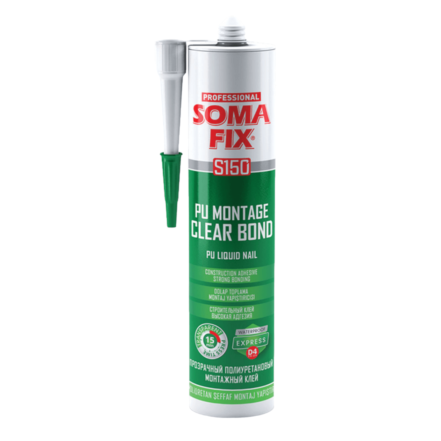 Somafix Clearbond Dolap Toplama Plastik Kartuş S150 310ml