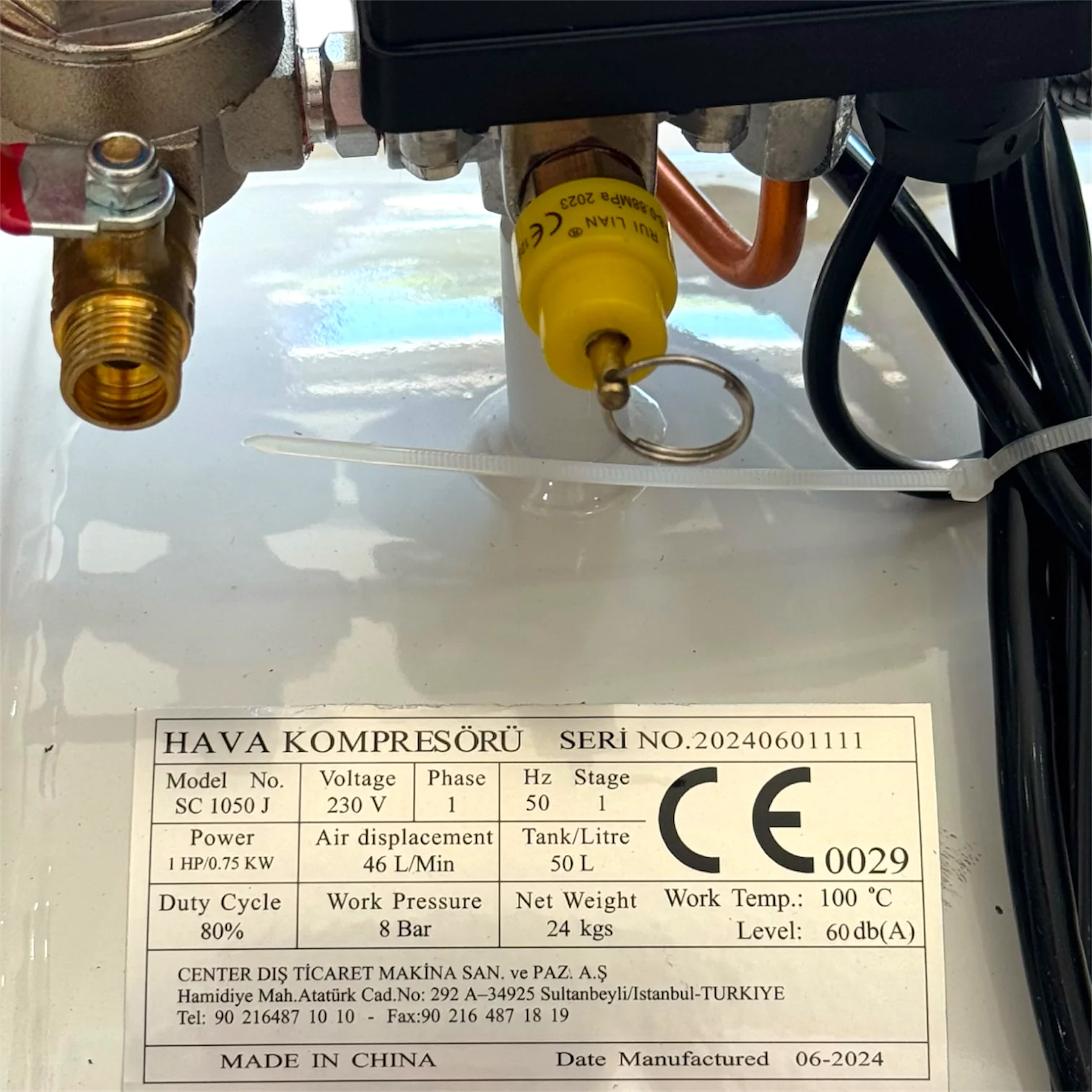 ATTLAS SC 1050J 1HP 50'lik Sessiz Monofaze Kompresör