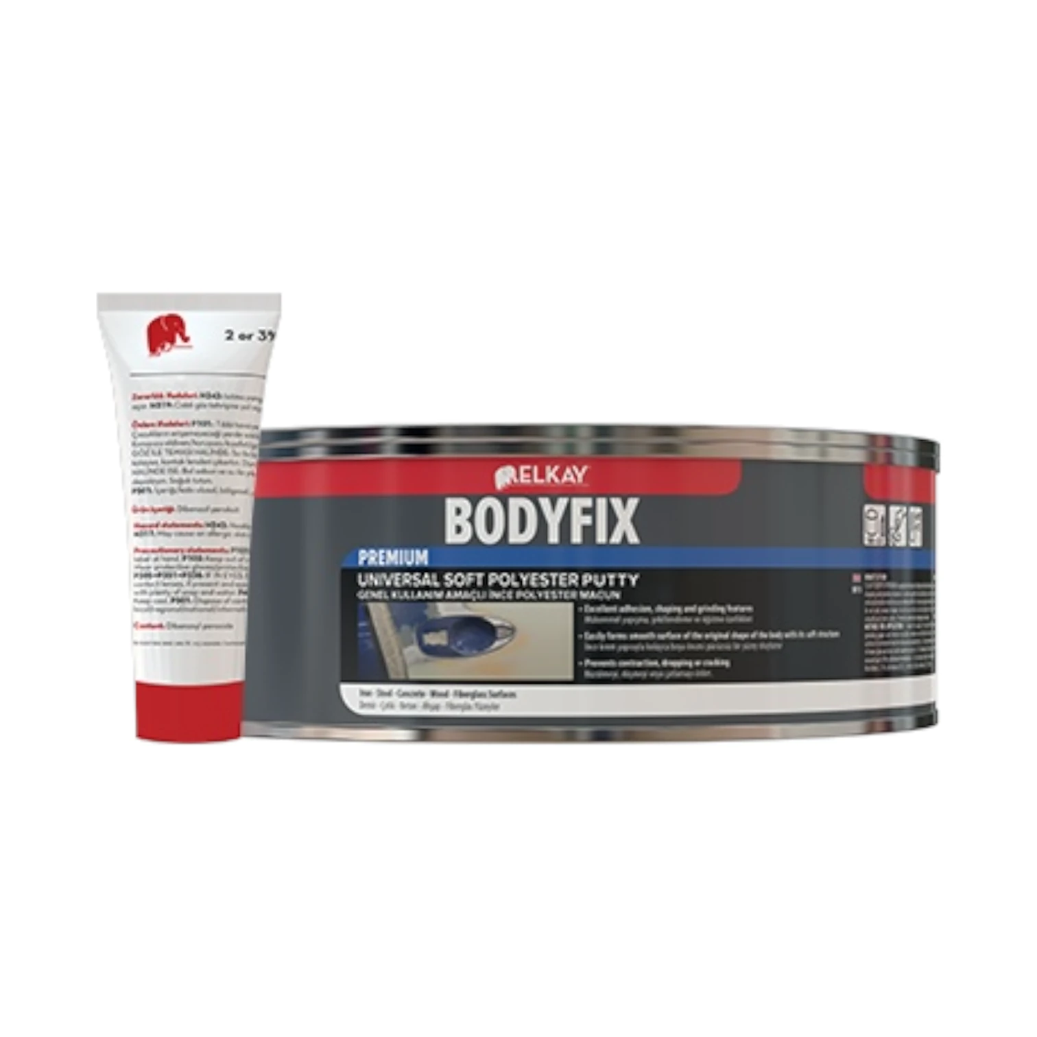 Bodyfix Sarı Polyester Çelik Macun 1000gr
