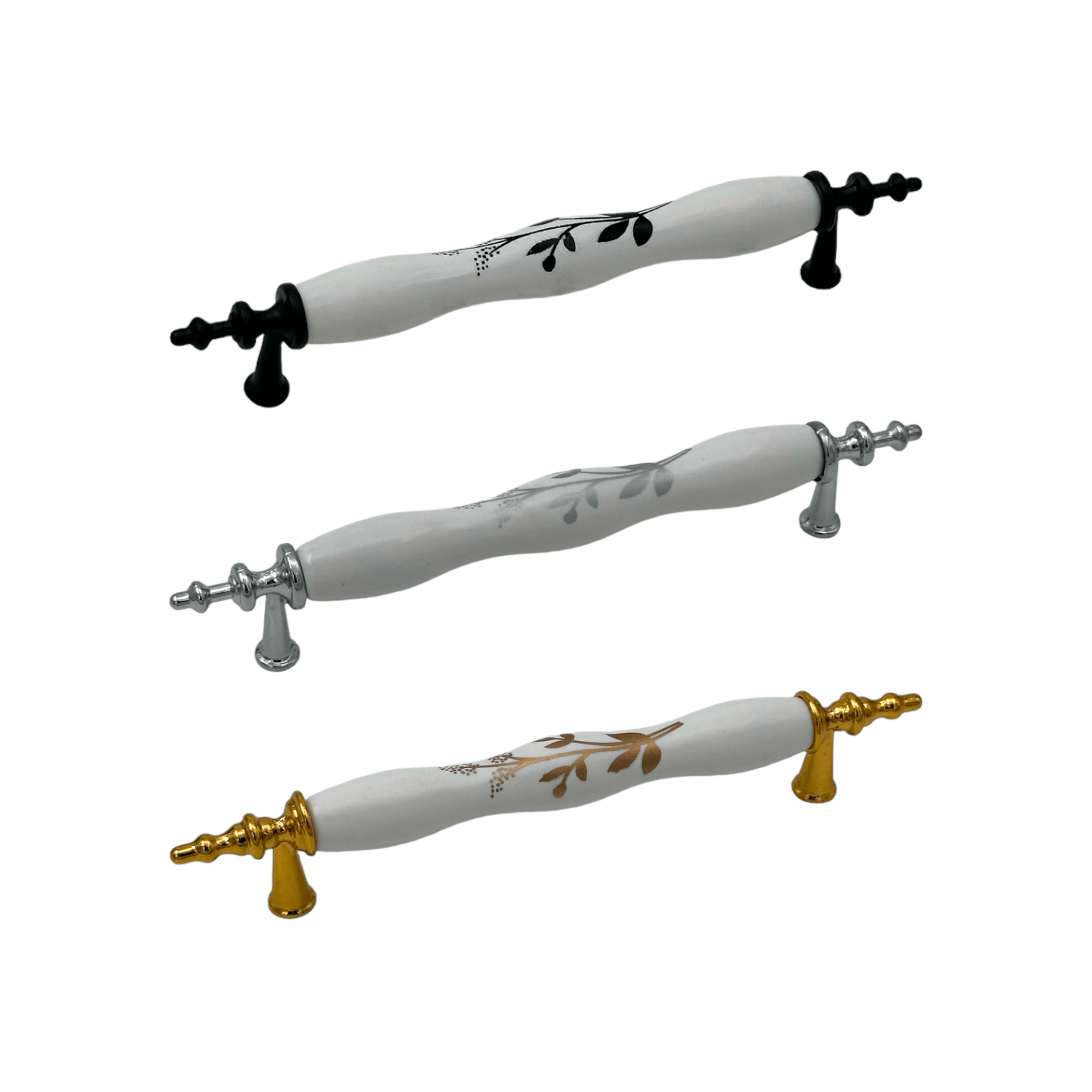 Asil Polimer İğne Ayak Zeytindalı Kulp 128mm