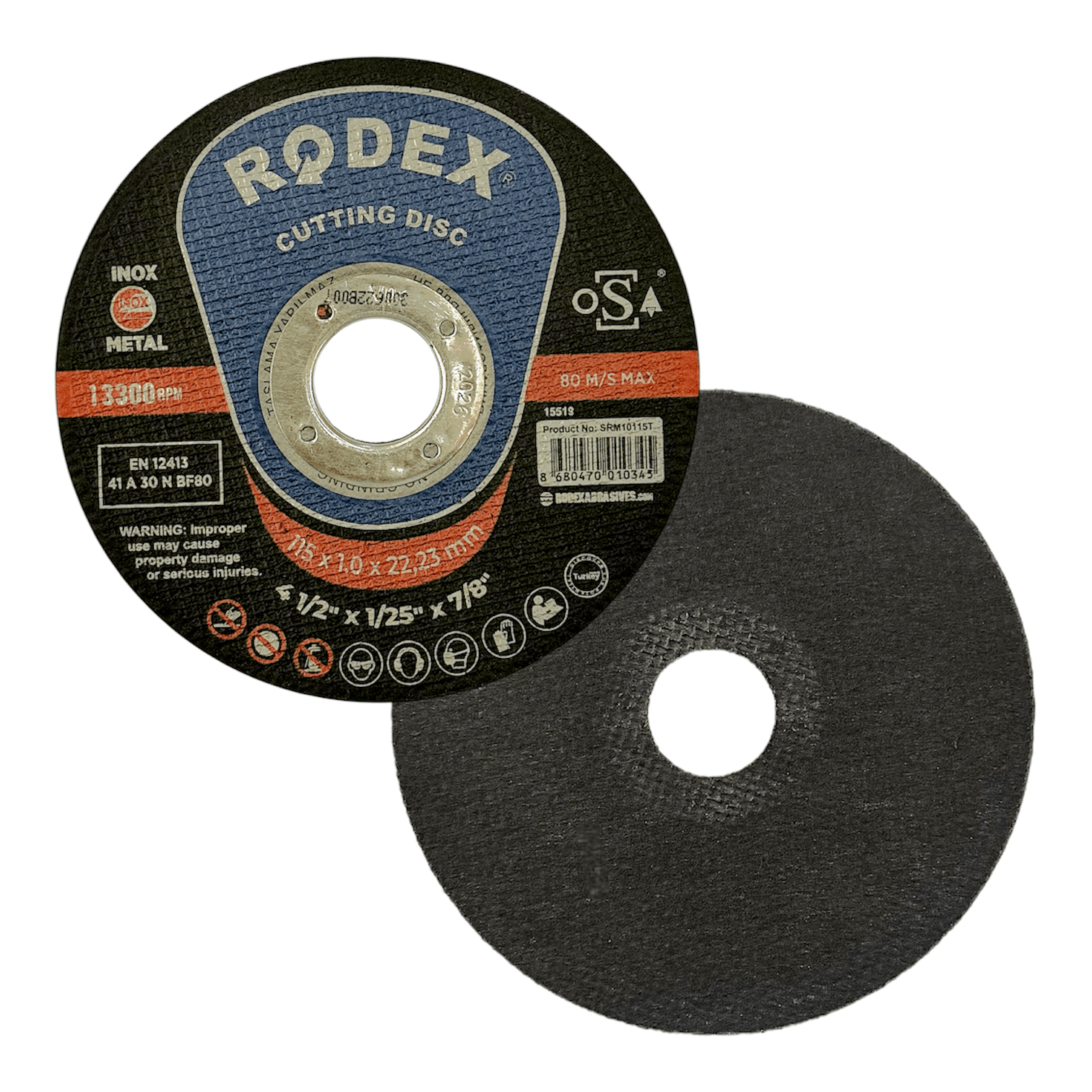 Rodex inox Metal Kesme Taşı 15mm 115*1.0*22mm