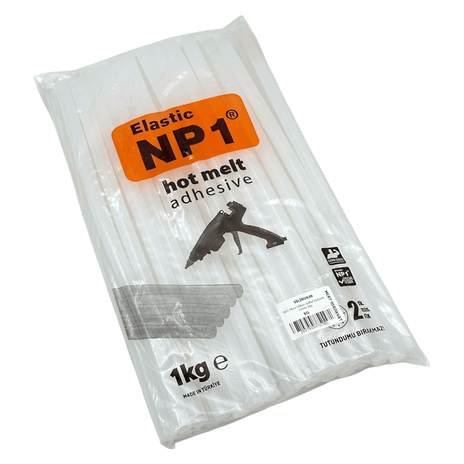 NP1 Mum Silikon Şeffaf Hotmelt 12mm 1kg