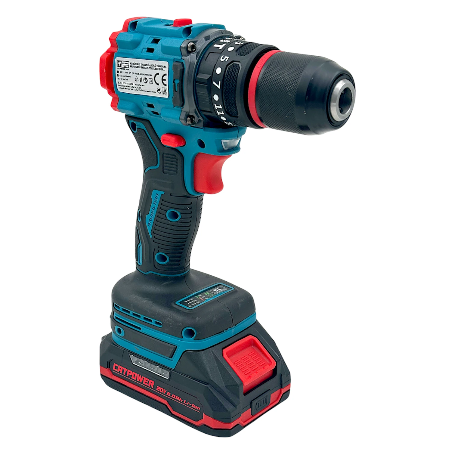 Catpower E1025 Kömürsüz Darbeli Akülü Vidalama Li-İon 20V 2.0Ah 13mm