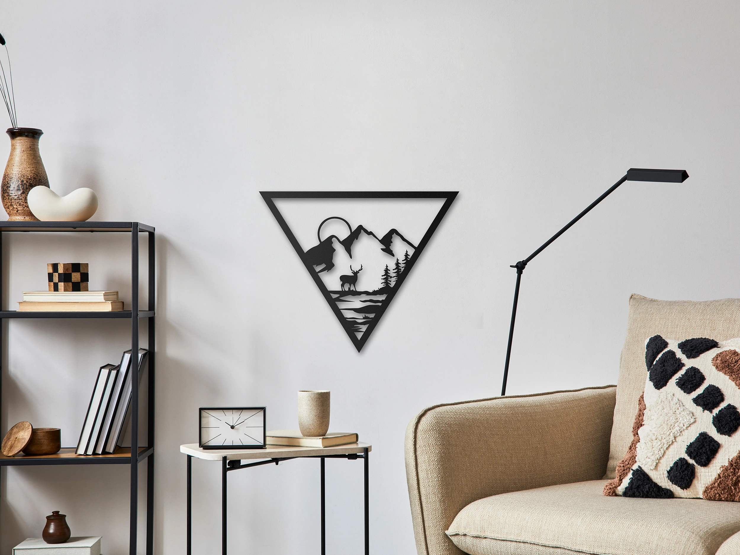 Deer in Nature Metal Wall Decor