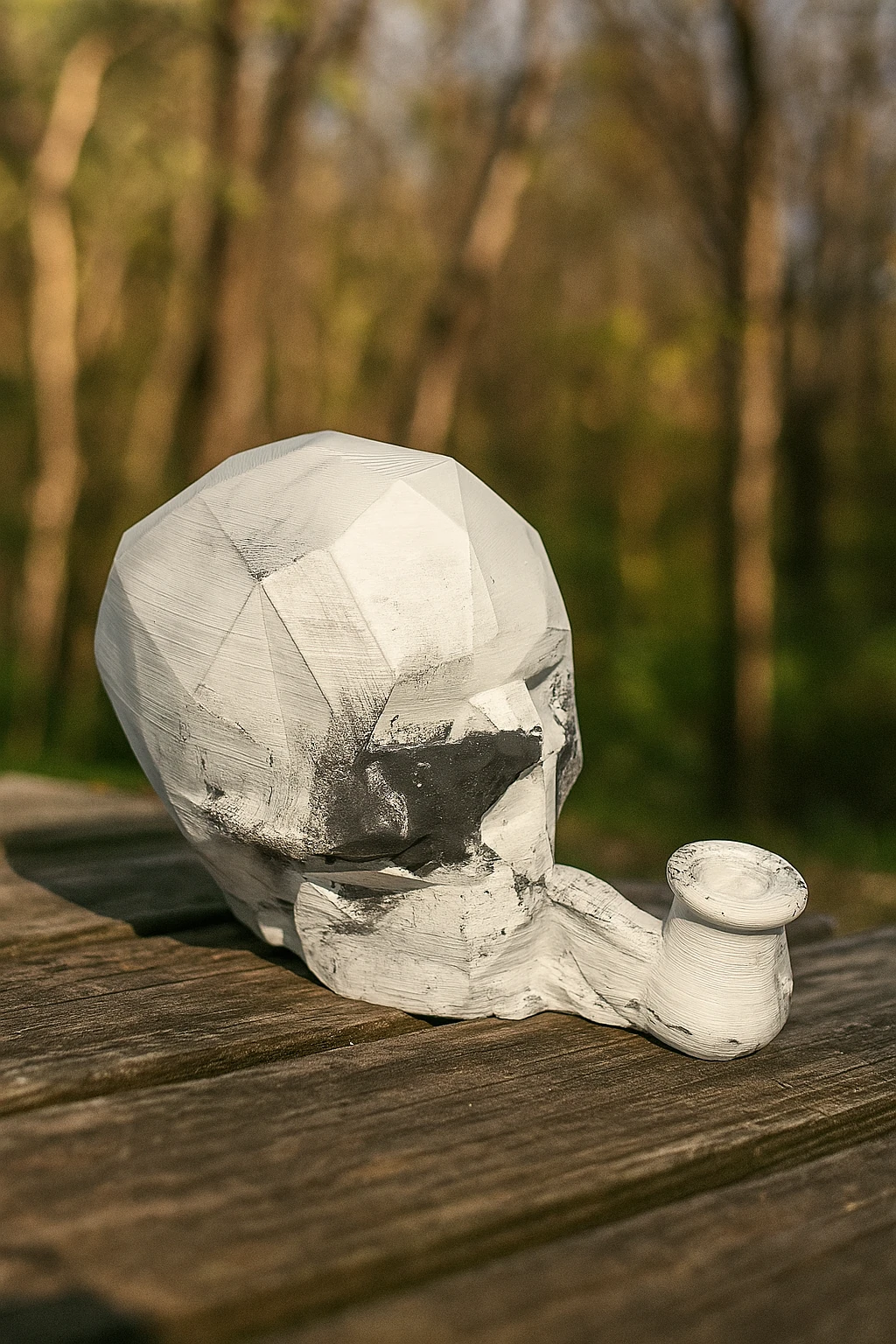 Gölge Kafatası Pipo Mumluk