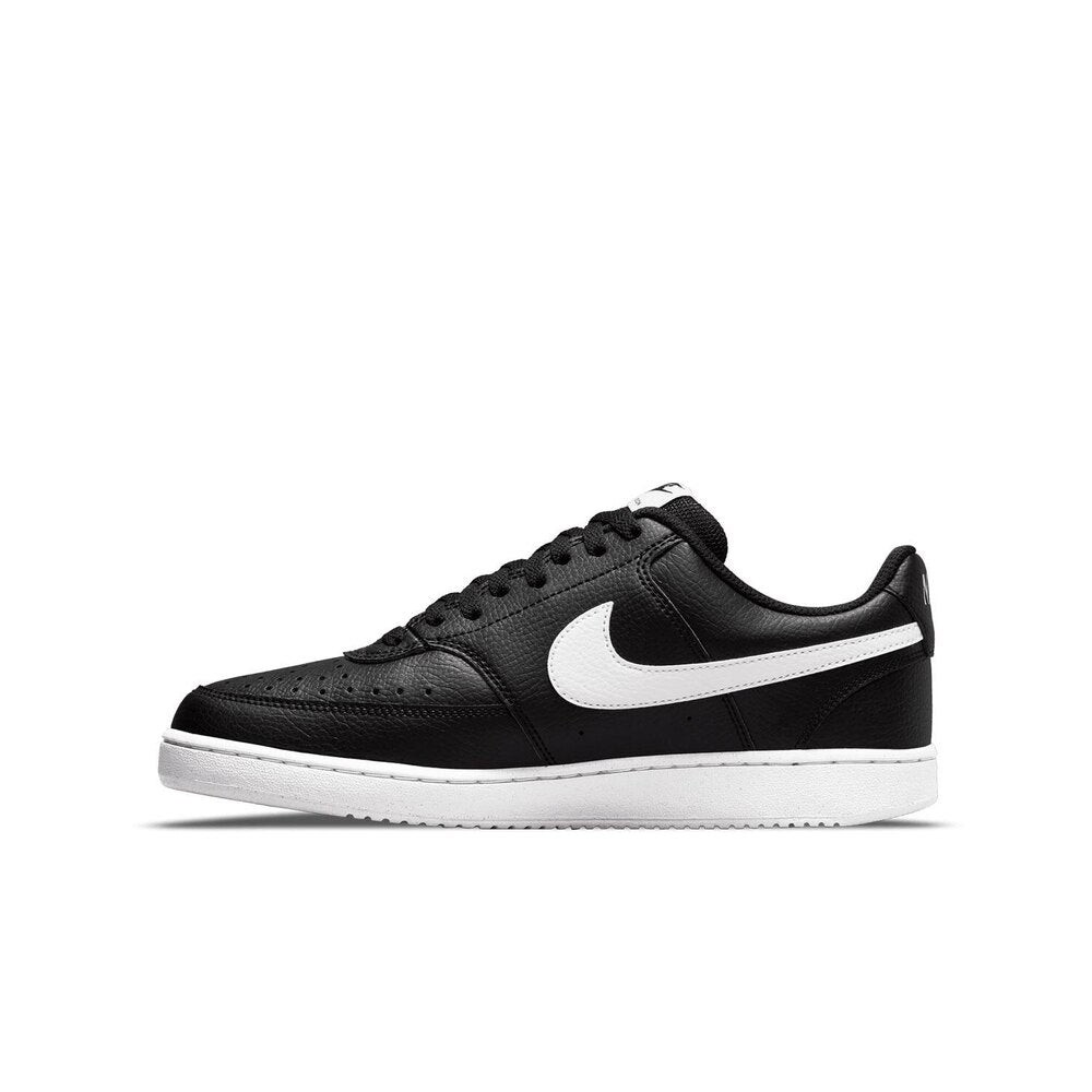 Court Vision Black White Slippers