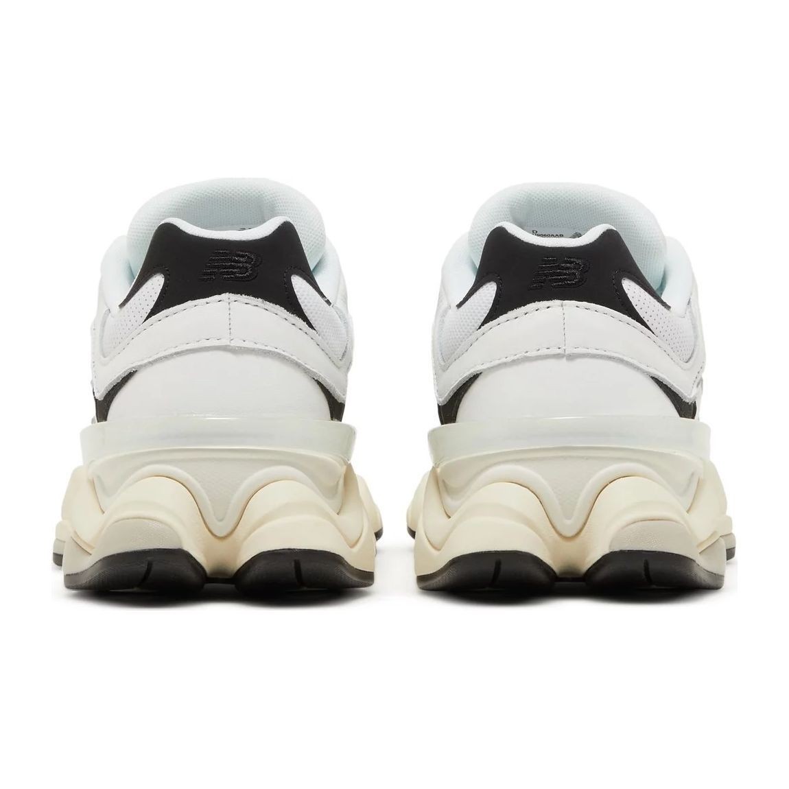9060 White Black Sneakers