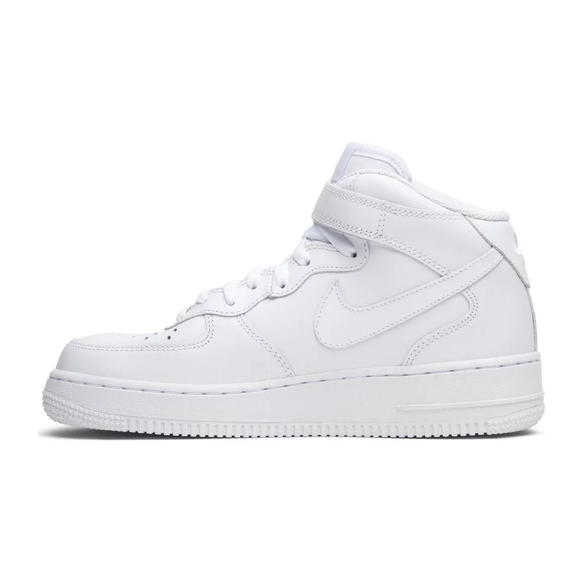 Air Force 1 Mid 07 Leather Triple White Sneakers