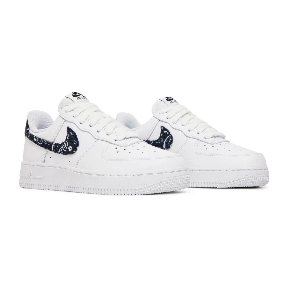 Air Force 1 Low Paisley White Black Sneakers