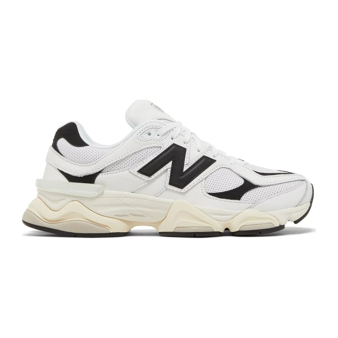 9060 White Black Sneakers