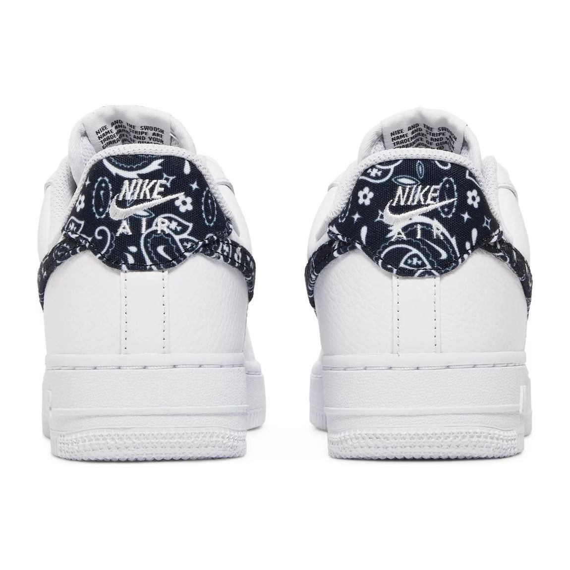 Air Force 1 Low Paisley White Black Sneakers