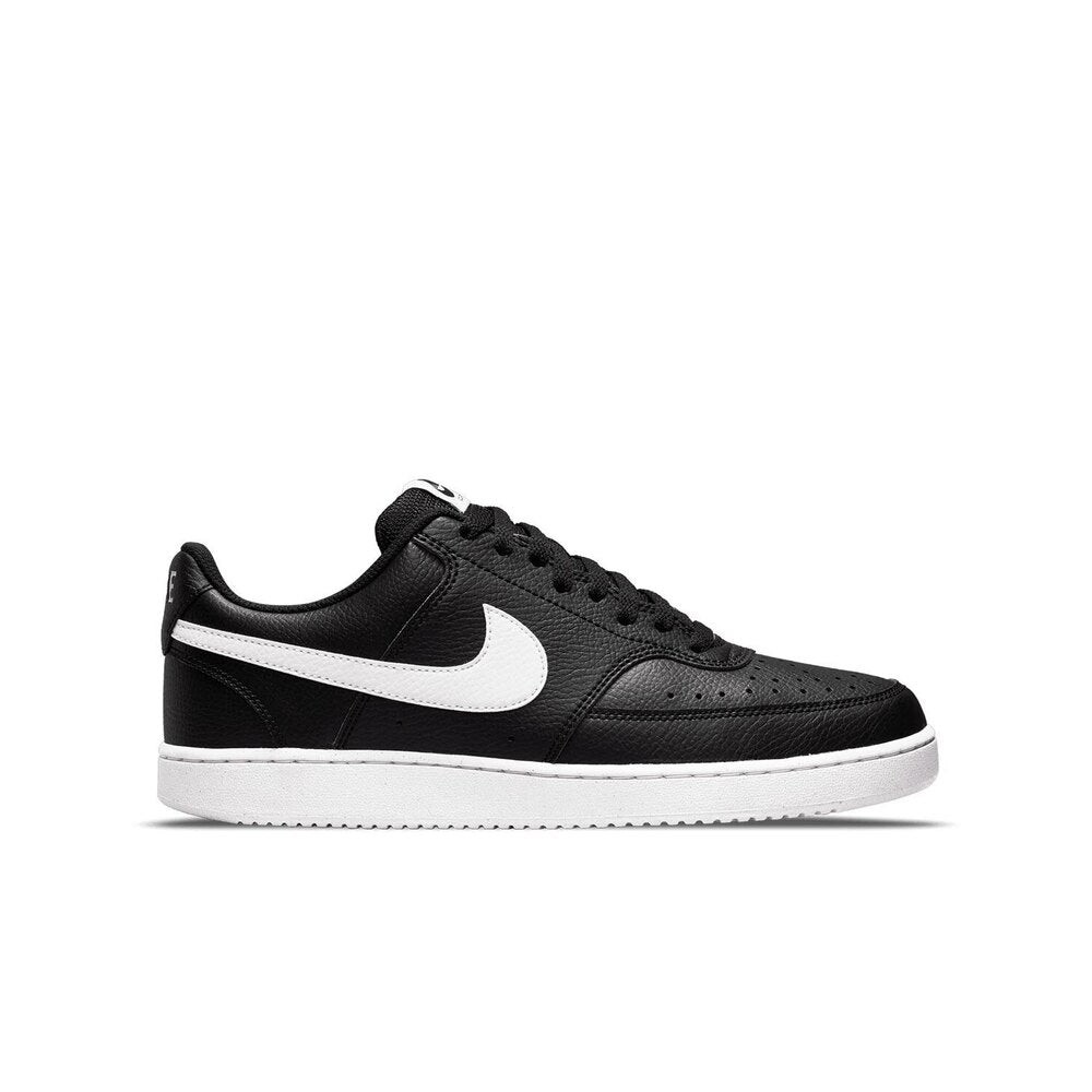 Court Vision Black White Slippers