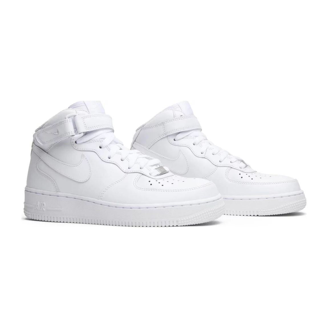 Air Force 1 Mid 07 Leather Triple White Sneakers