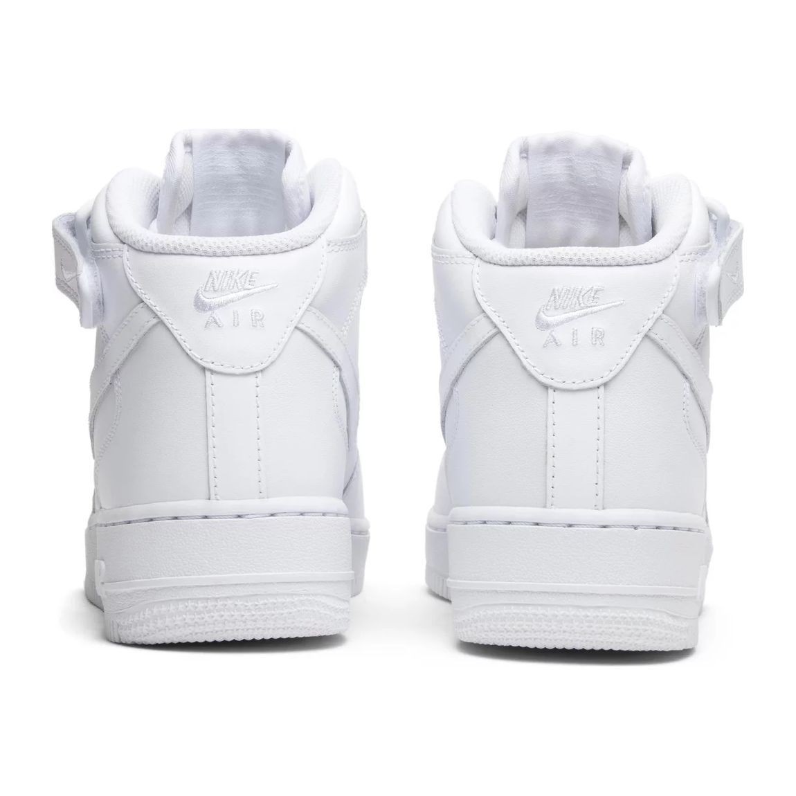 Air Force 1 Mid 07 Leather Triple White Sneakers