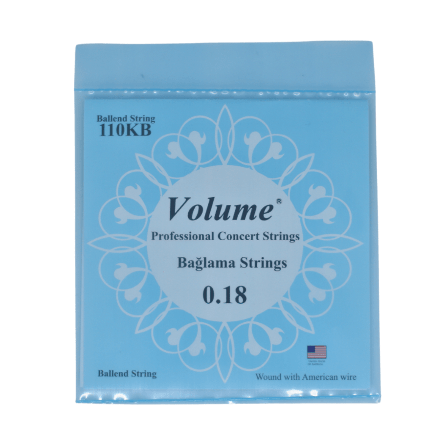 Volume 0.18 Kısa Sap Boncuklu Bağlama Teli