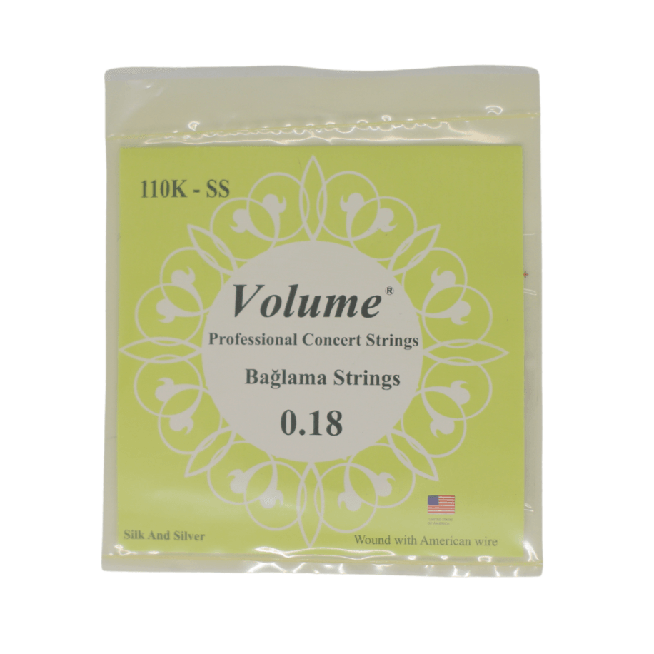 Volume 0.18 Kısa Sap Boncuksuz Bağlama Teli (İPEK BAMLI)