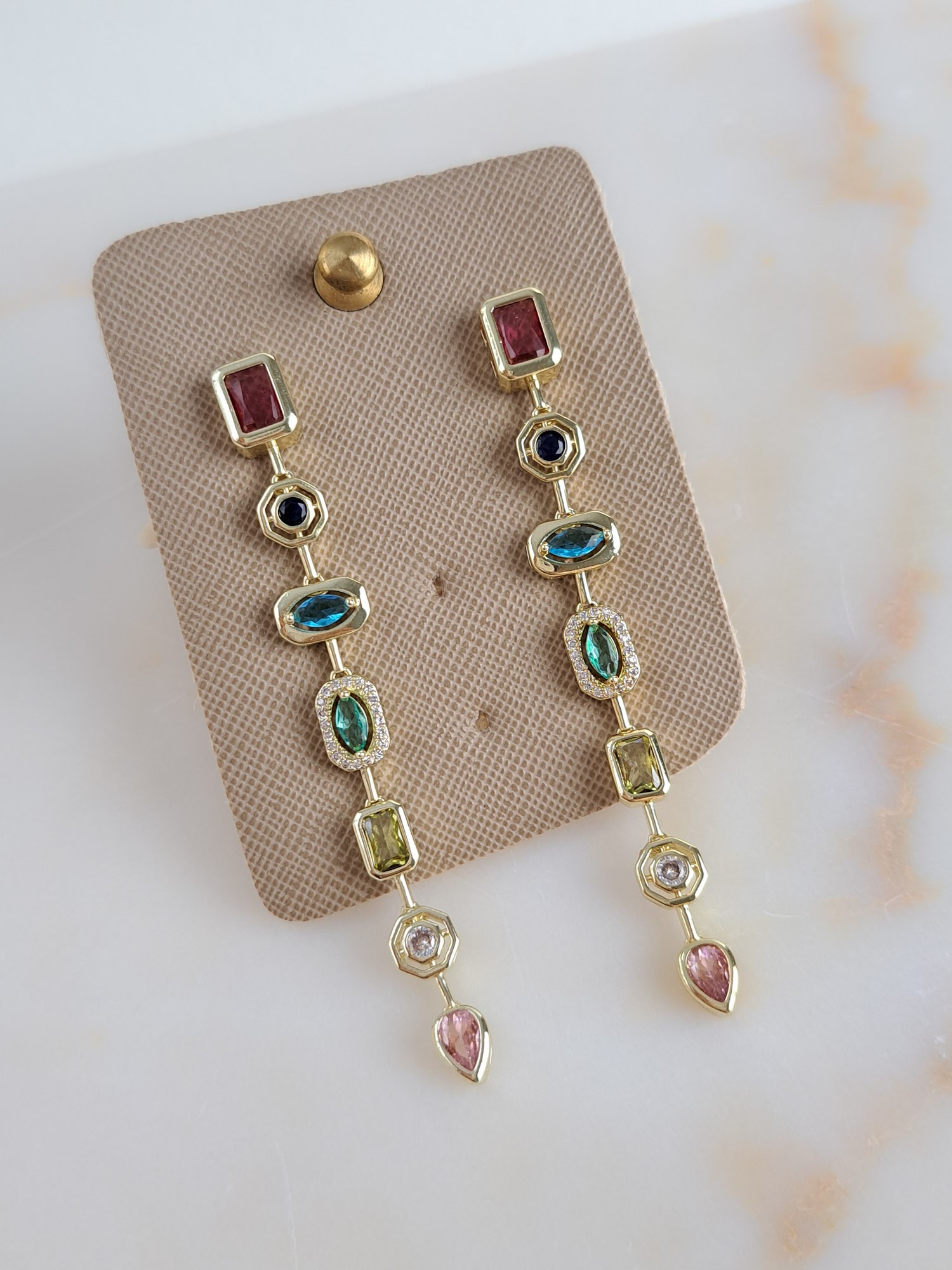 Melis-Inspired Multicolor Earrings