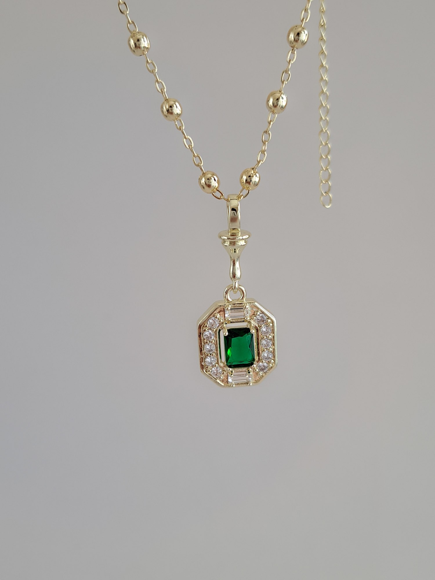 Green Charm Necklace