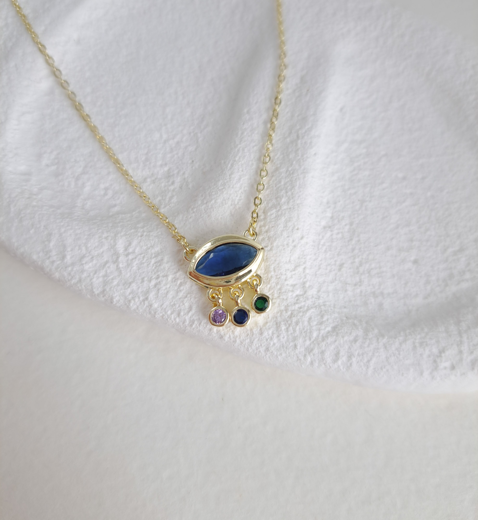 Blue Eye Pendant Necklace