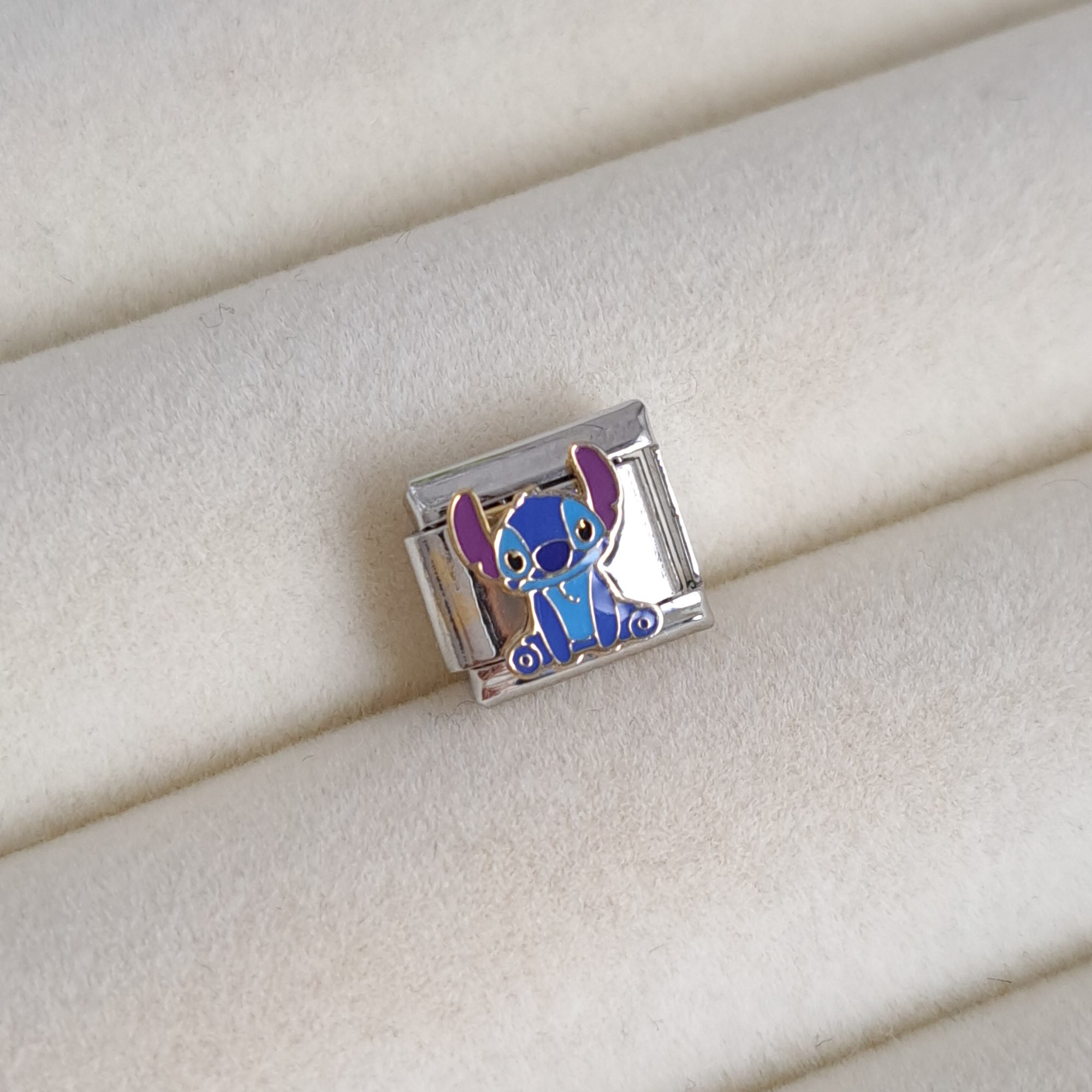 Purple-Eared Stitch Italian Charm