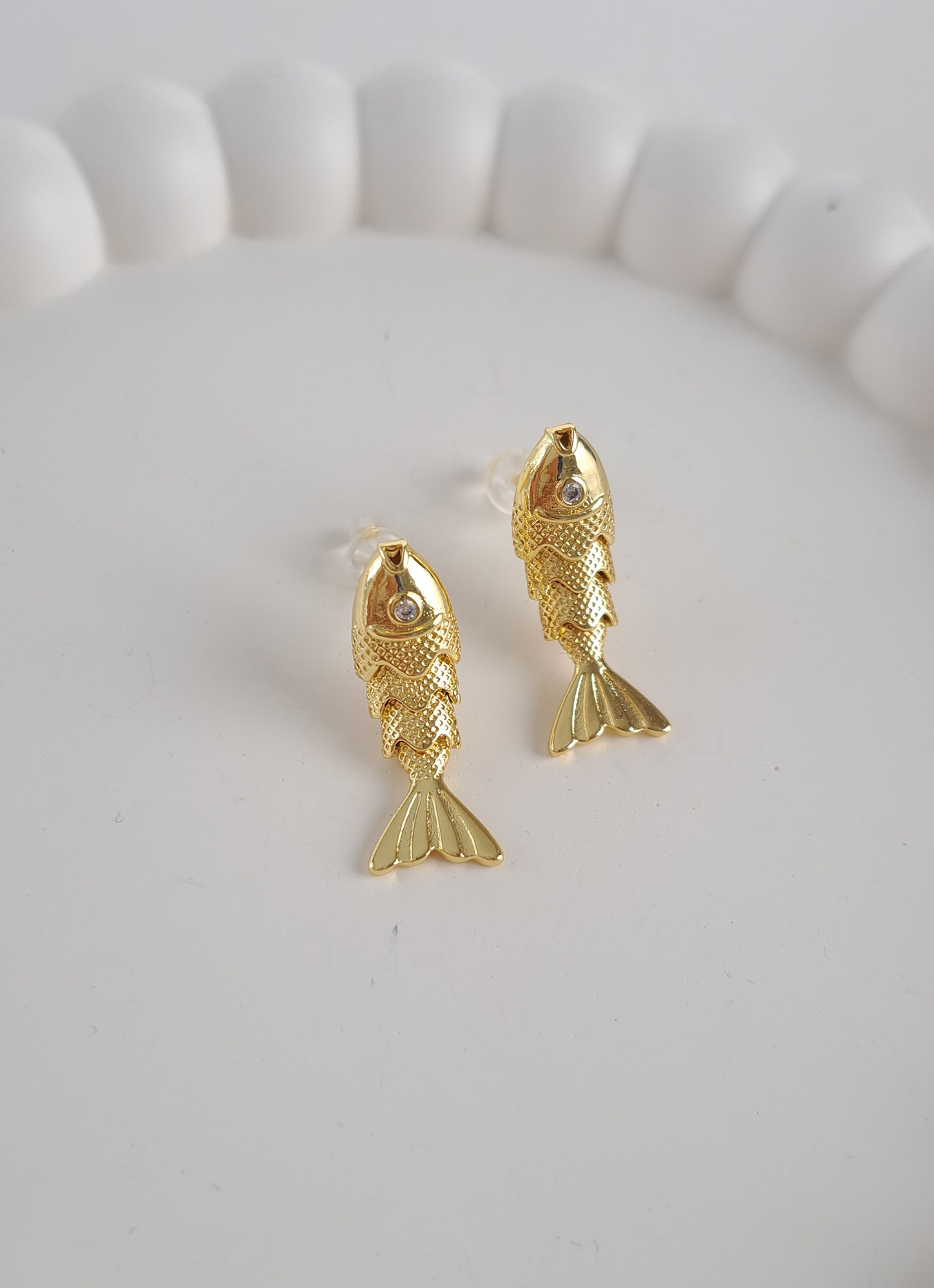golden Fish Earrings