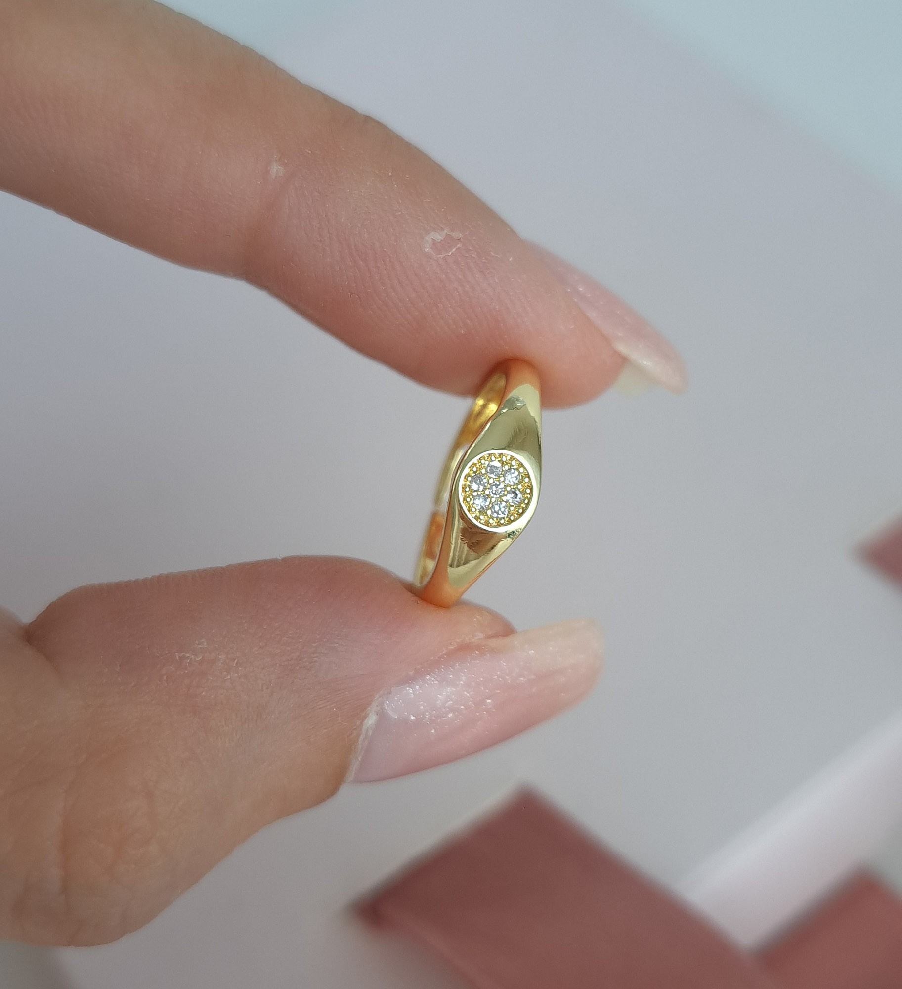 Adjustable Pinky Signet Ring