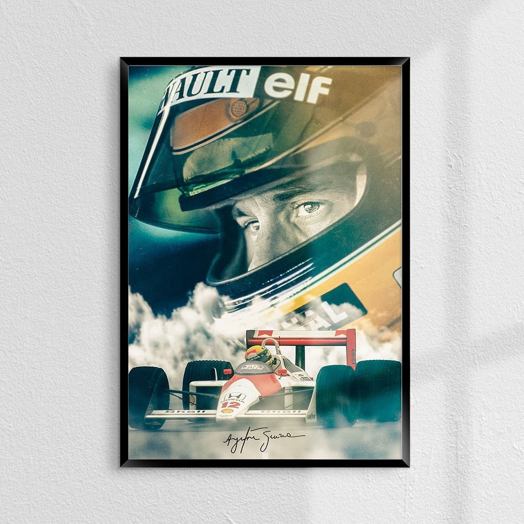 Ayrton Senna Portre Poster