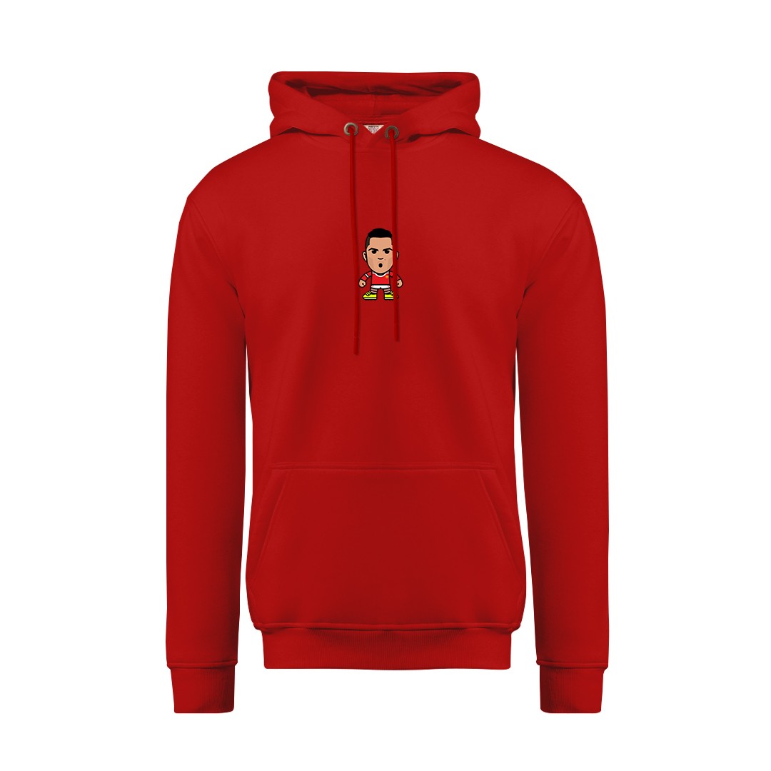 Cristiano Ronaldo Minyatür Kırmızı Sweatshirt