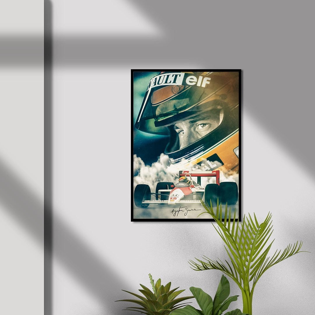 Ayrton Senna Portre Poster