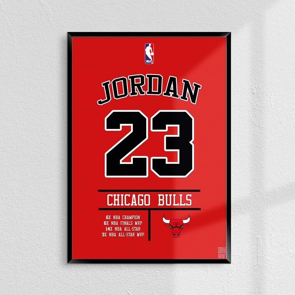 Michael Jordan Basketbol Forma Poster