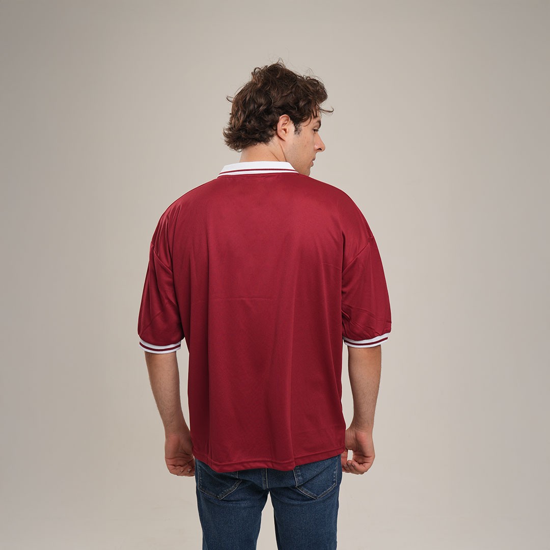 Bordo Oversize Forma Tişört