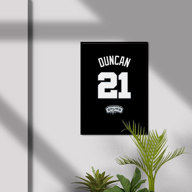 Tim Duncan Basketbol Forma Poster