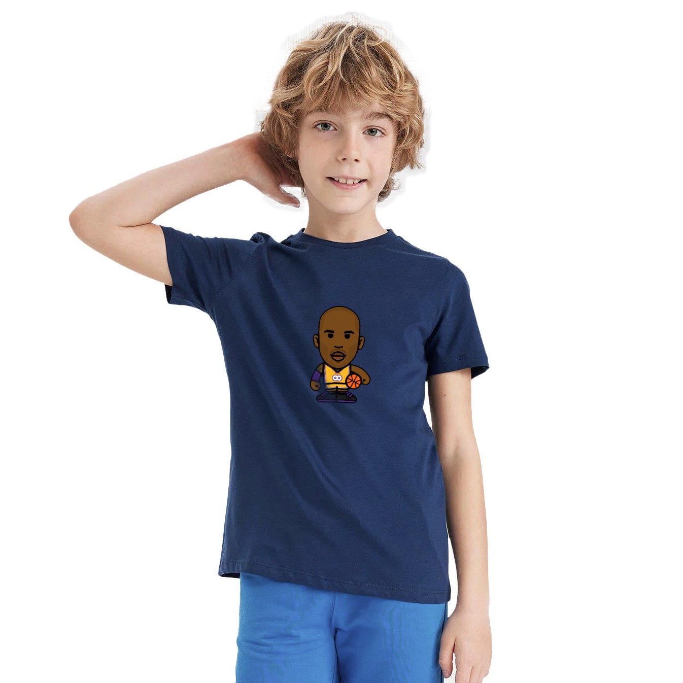 Kobe Bryant Minyatür Lacivert Çocuk Tişört
