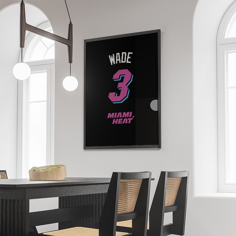Dwyane Wade City Edition Forma Poster